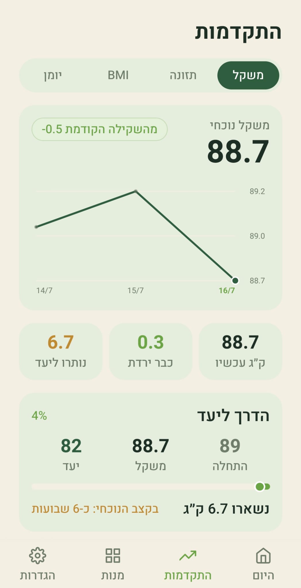מאזן - צילום מסך