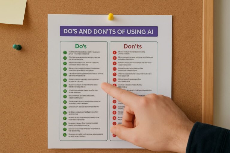 עשה ואל תעשה בשימוש ב-AI עשה ואל תעשה בשימוש ב-AI