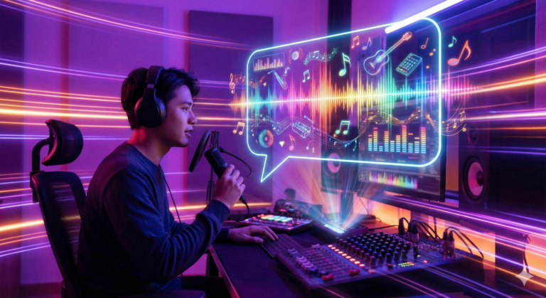 ממשק הצ'אט החדש של Suno AI ליצירת מוזיקה בבינה מלאכותית.