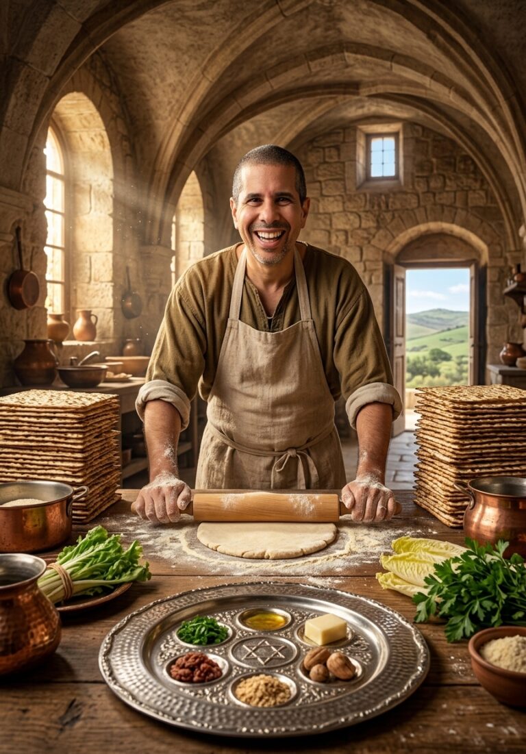 תמונת הכנות לליל הסדר שיצרתי עם AI בפחות מ-5 דקות ai image 1775743236716