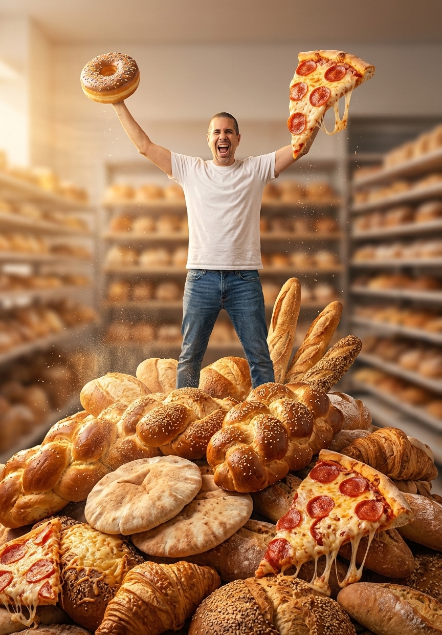 תמונת איסרו חג פסח בינה מלאכותית - הר הלחם שיצרתי ai image 1775747702663